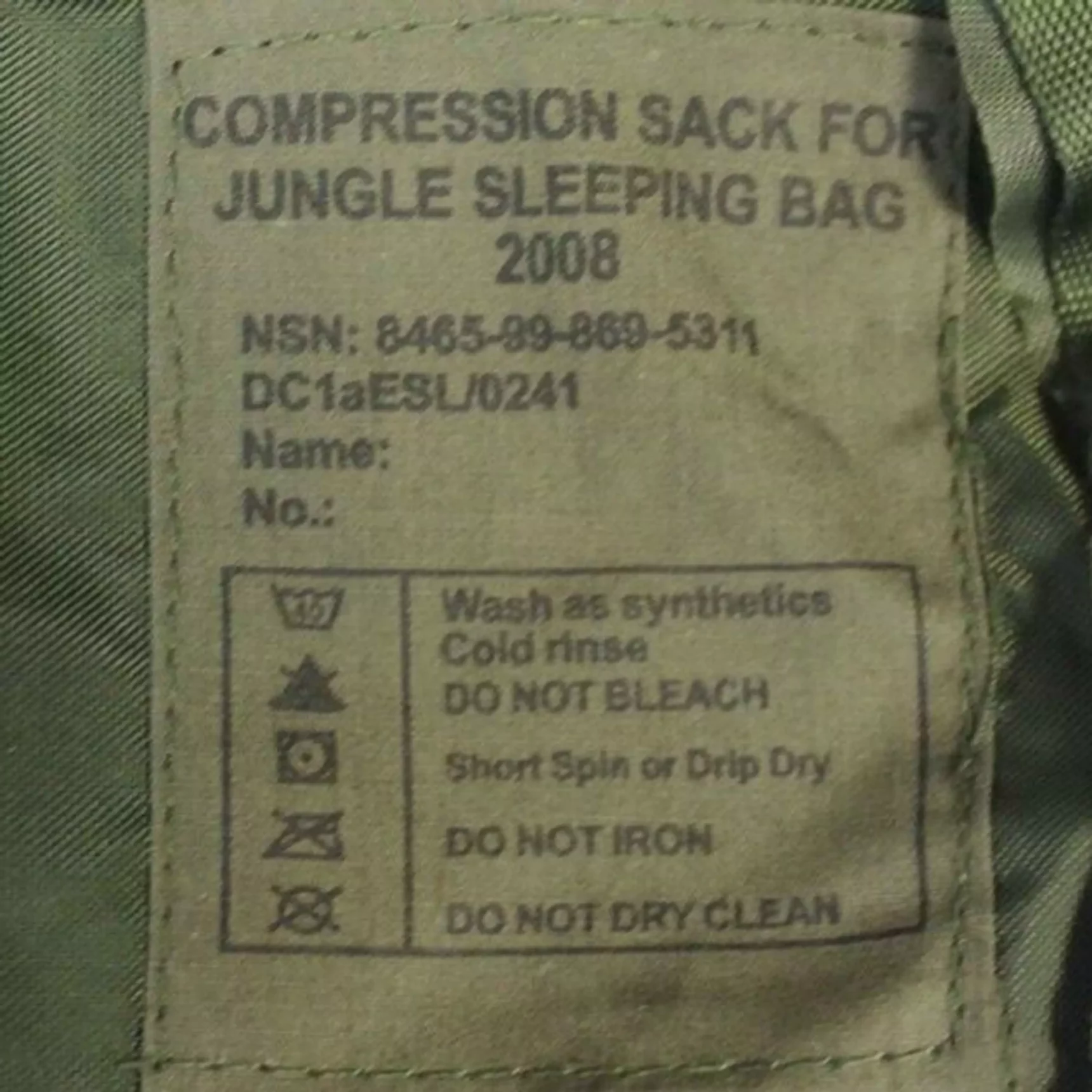 Компресійний мішок Compression Sack для спальника Jungle Light Weight - Зображення 7