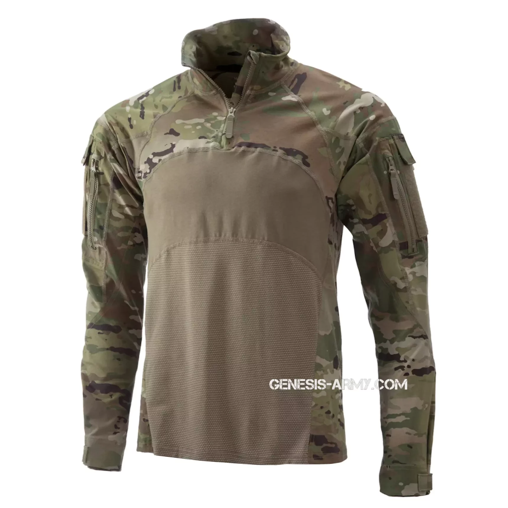 Бойова сорочка убакс UBACS Massif Advanced Quarter Zip Combat Shirt FR Multicam OCP